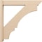 Ekena Millwork 6-in W x 36-in D x 36-in H Balboa Slat Rough Cedar Woodgrain TimberThane Outlooker, Primed Tan OUTUR060X36X36BOA24RCPR - alternate 4